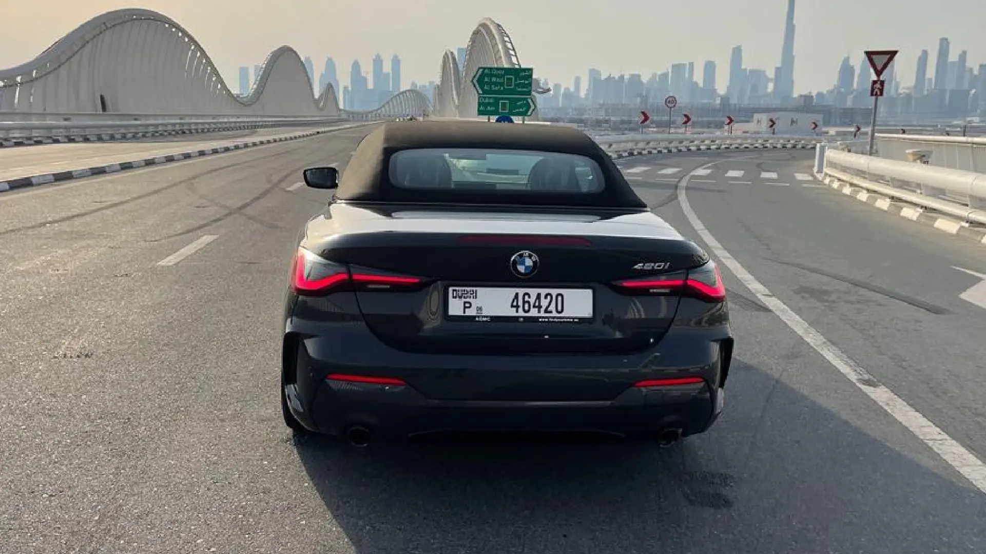 BMW 420i Convertible  GREY 2024 Rental Dubai