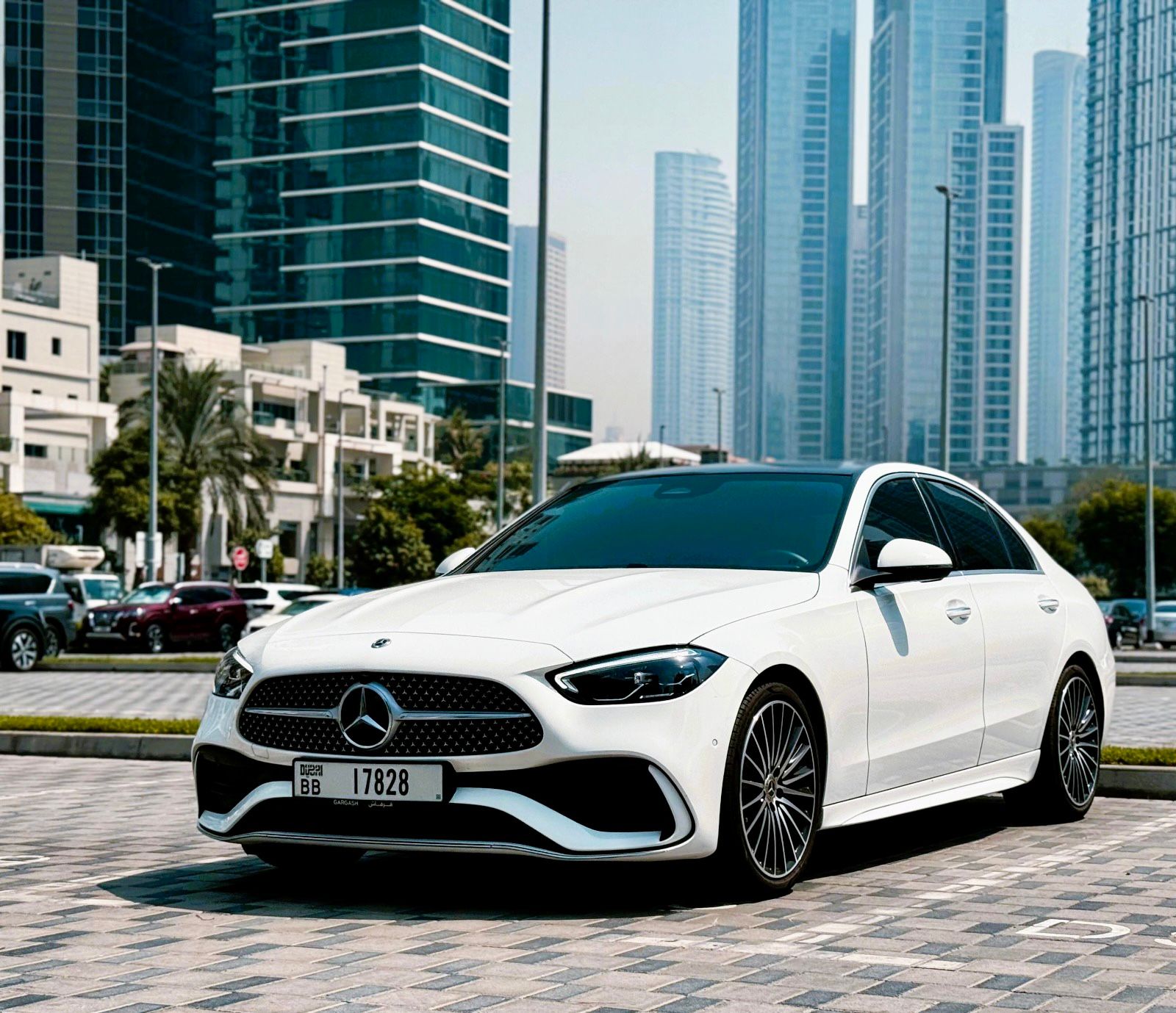 Mercedes Benz C200 2025  WHITE 2025 Rental Dubai