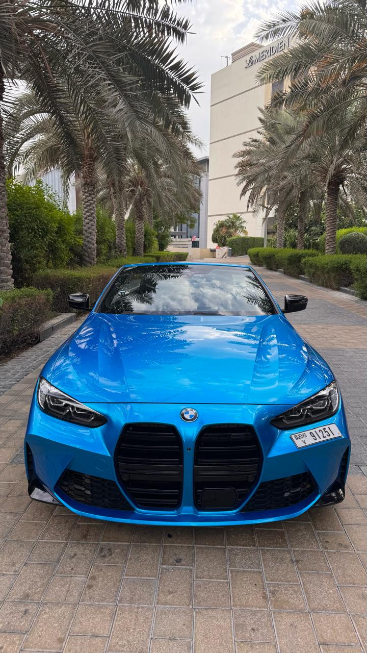 BMW 430i  Convertible  BLUE  Rental Dubai