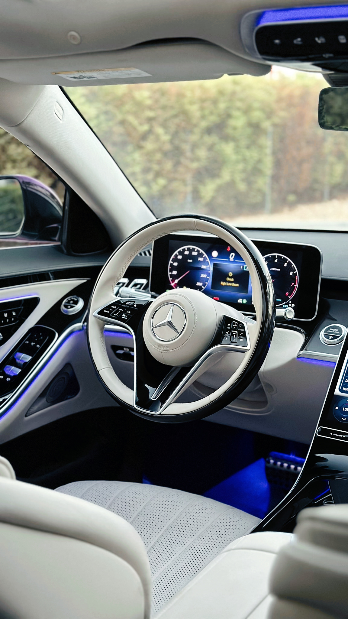 Mercedes Benz S500 W223 4MATIC  WHITE 2024 Rental Dubai