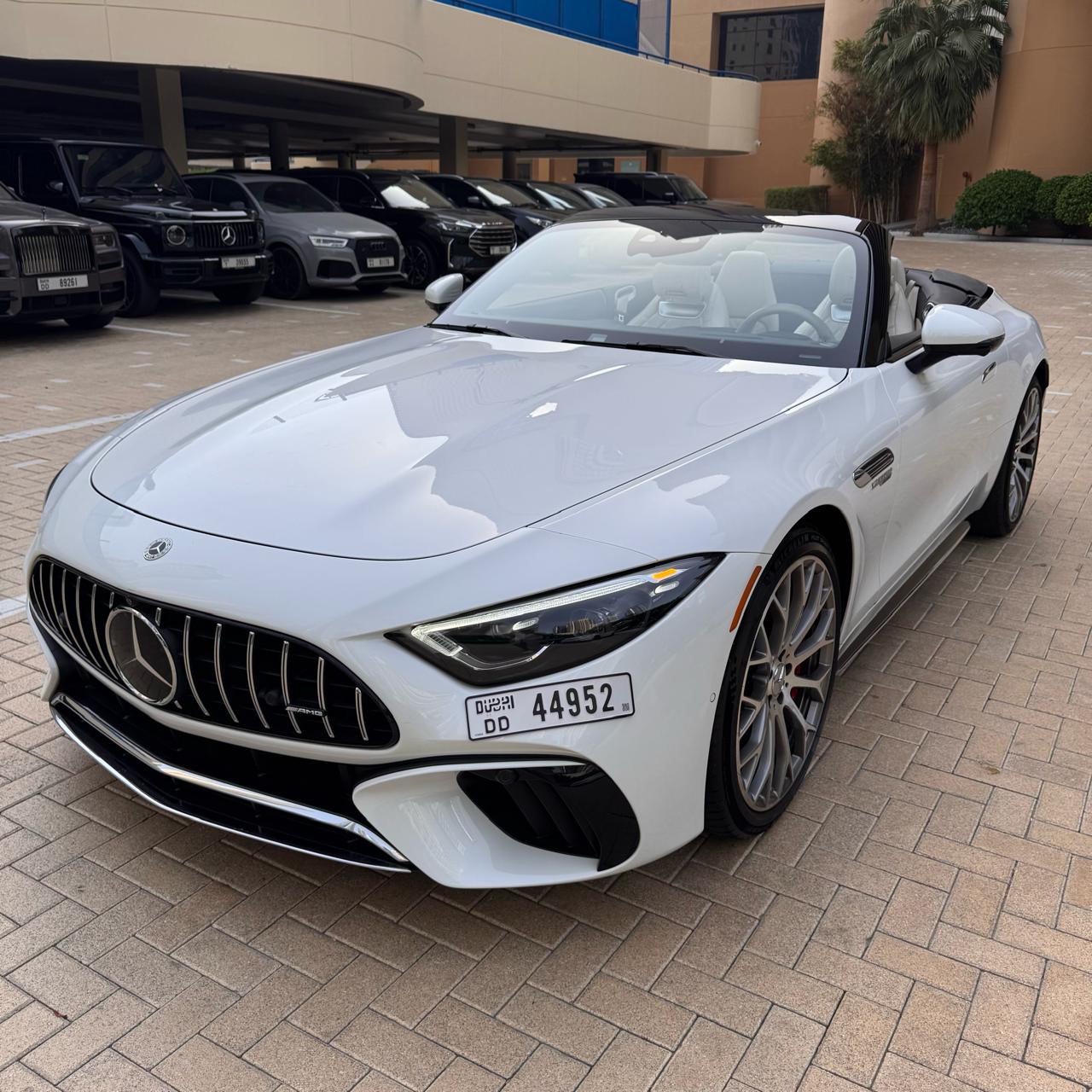 Mercedes AMG SL 55  WHITE 2023 Rental Dubai