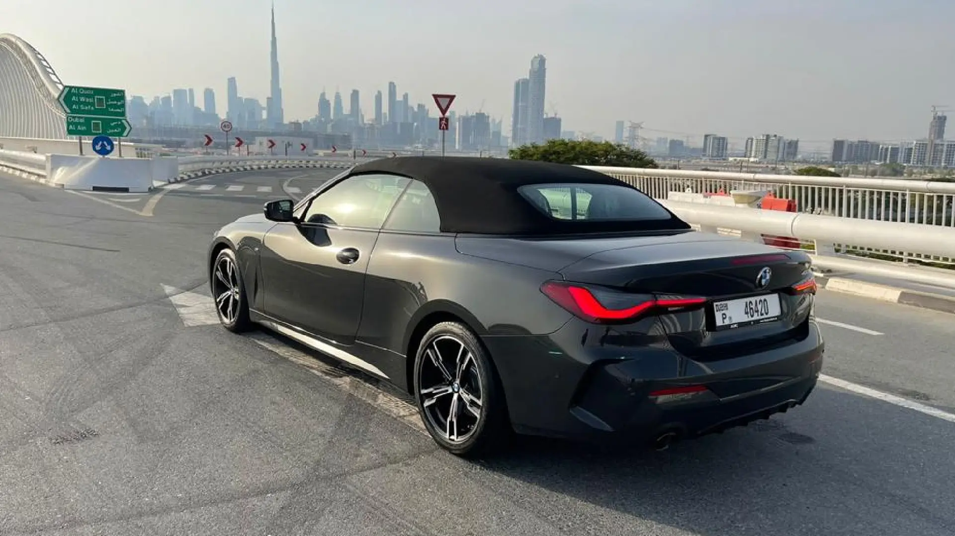 BMW 420i Convertible  GREY 2024 Rental Dubai