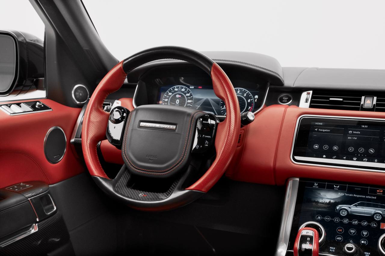 Range Rover SVR (Red-Black)   RED 2022 Rental Dubai