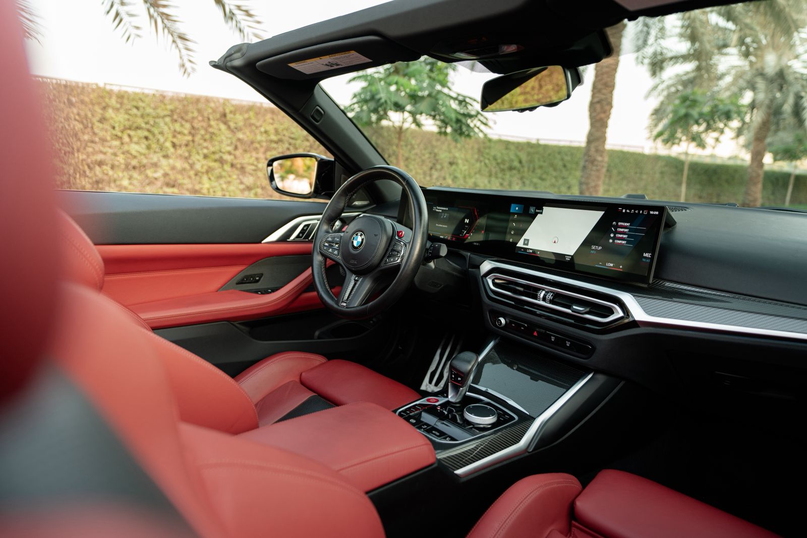 BMW M4 Competition Convertible 2024  WHITE 2024 Rental Dubai