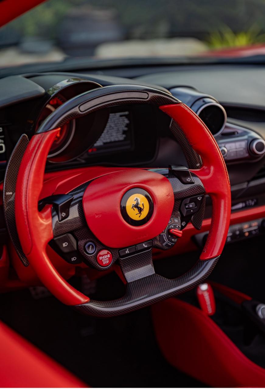 Ferrari F8 Spyder 2023 no deposit  RED 2023 Rental Dubai