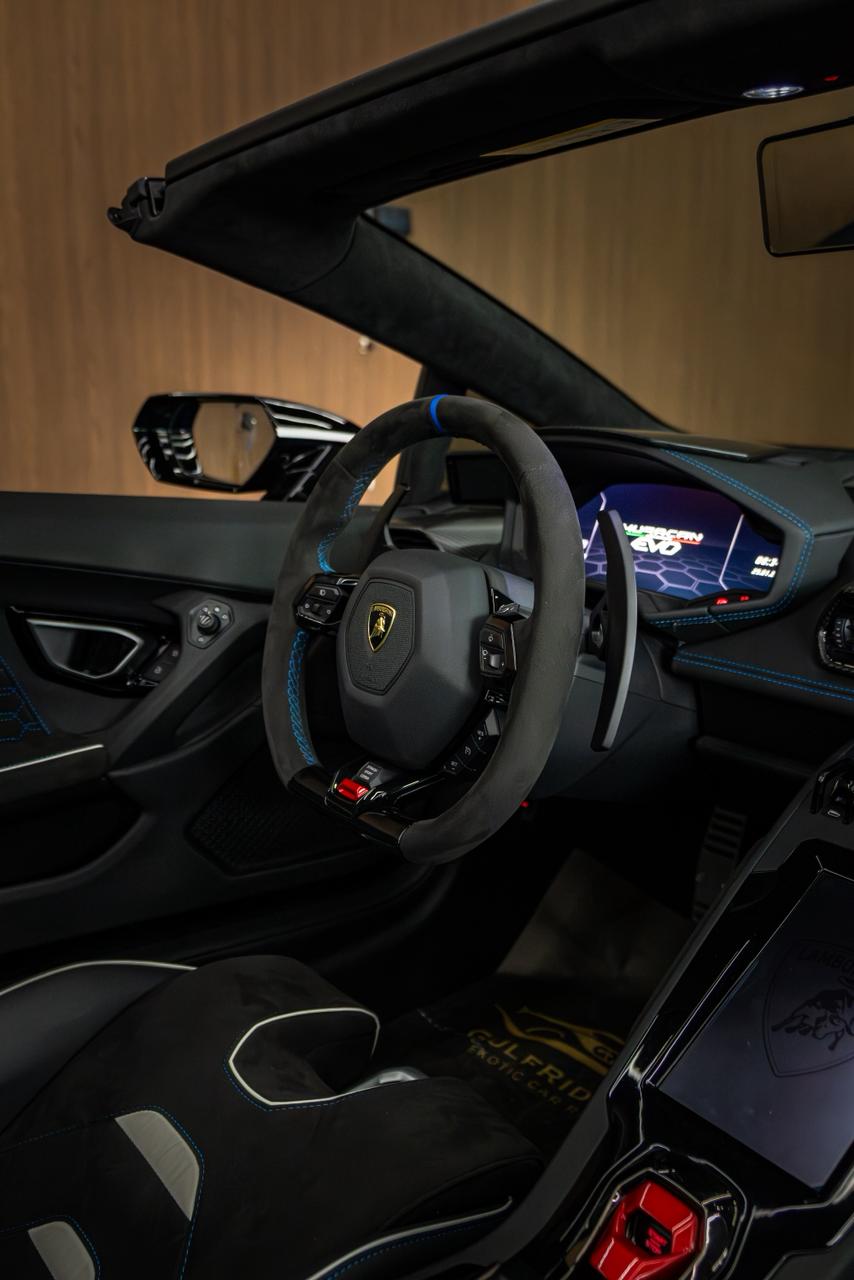 Lamborghini Evo Spider Limited Edition 1 of 60 (60th Anniversary Edition)  BLUE 2024 Rental Dubai