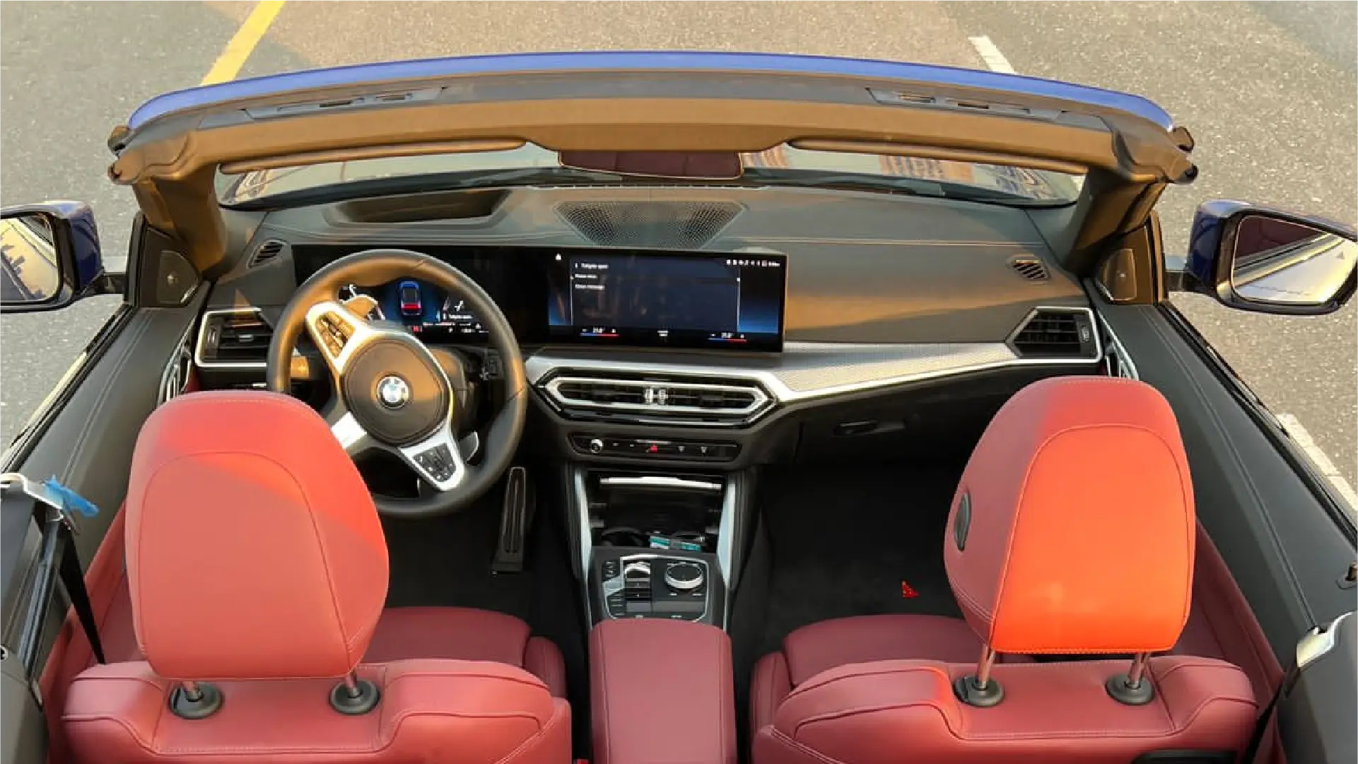 BMW 420i Convertible  BLUE 2024 Rental Dubai