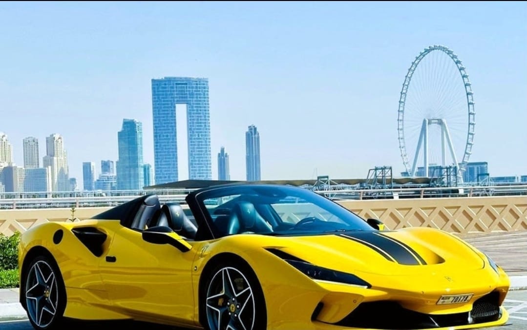 Ferrari F8 Tributto 2021  YELLOW 2021 Rental Dubai