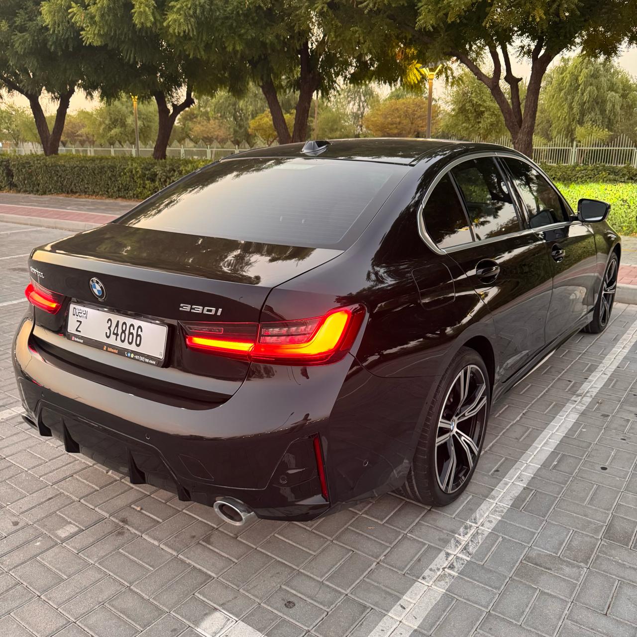 BMW 330i  BLACK 2024 Rental Dubai