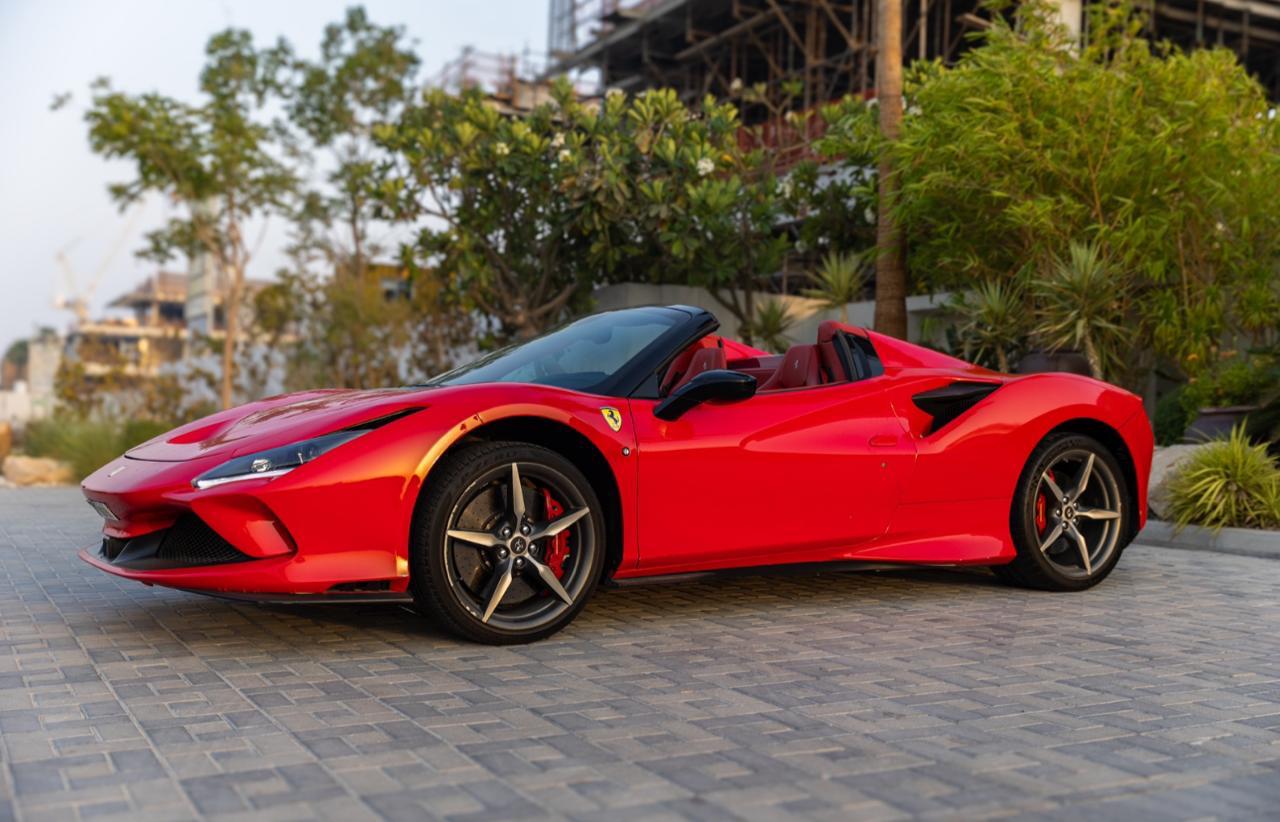 Ferrari F8 Spyder 2023 no deposit  RED 2023 Rental Dubai