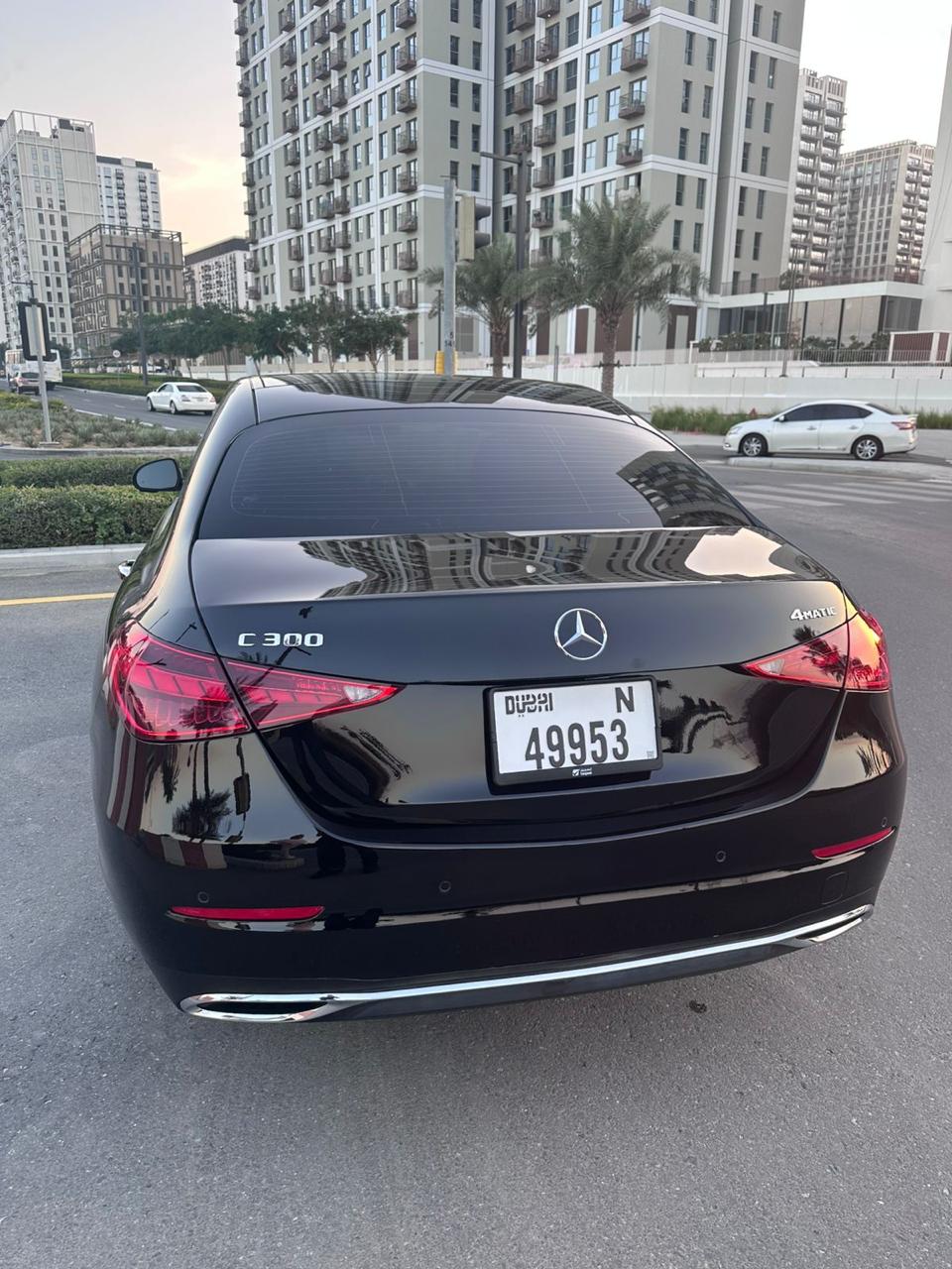Mercedes C300 4MATIC 2025  BLACK 2025 Rental Dubai