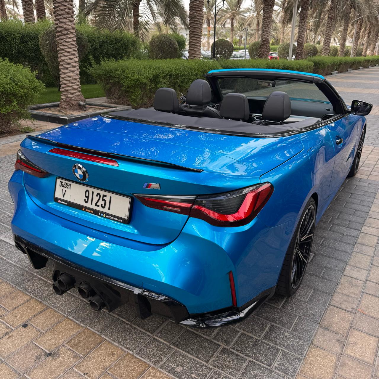 BMW 430i  Convertible  BLUE  Rental Dubai