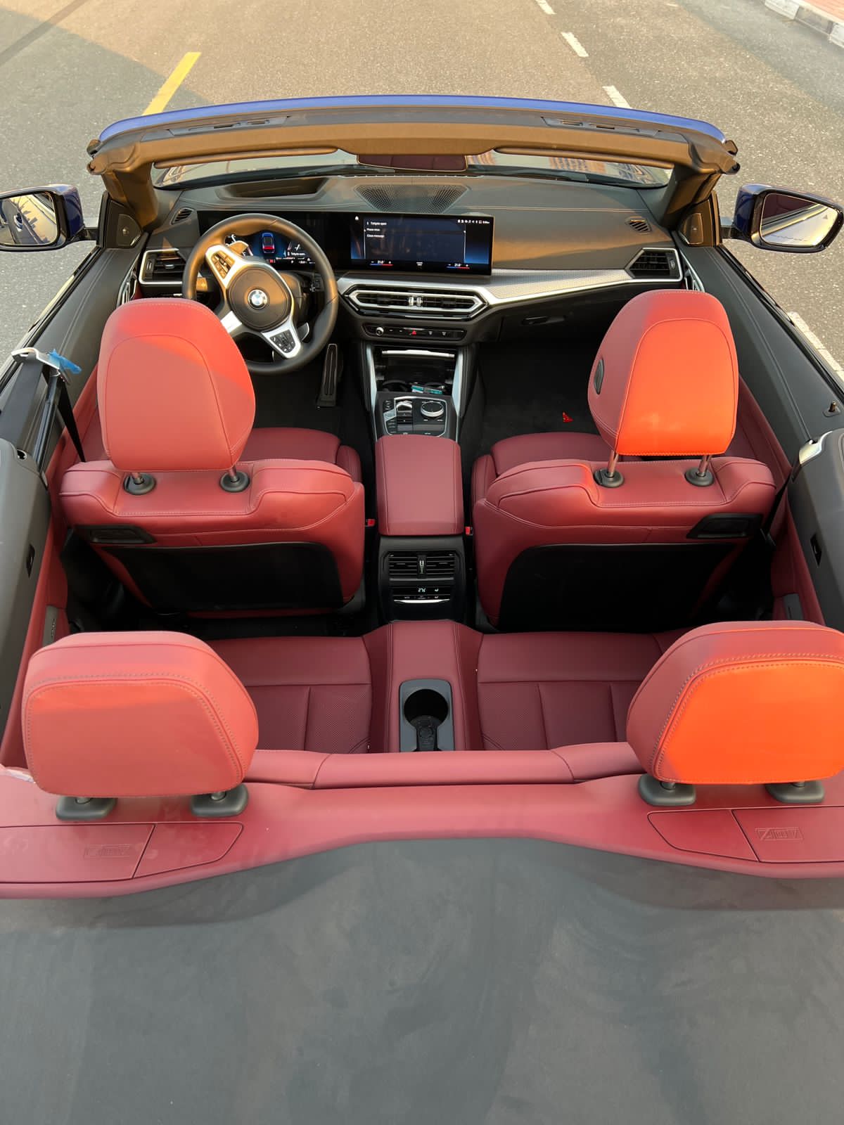 BMW 420i Convertible  BLUE 2024 Rental Dubai