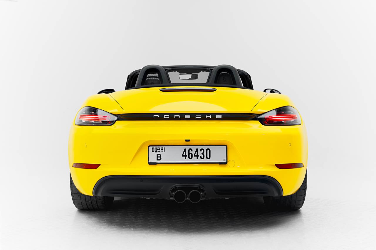 Porsche 718 Boxster Convertable  YELLOW 2022 Rental Dubai
