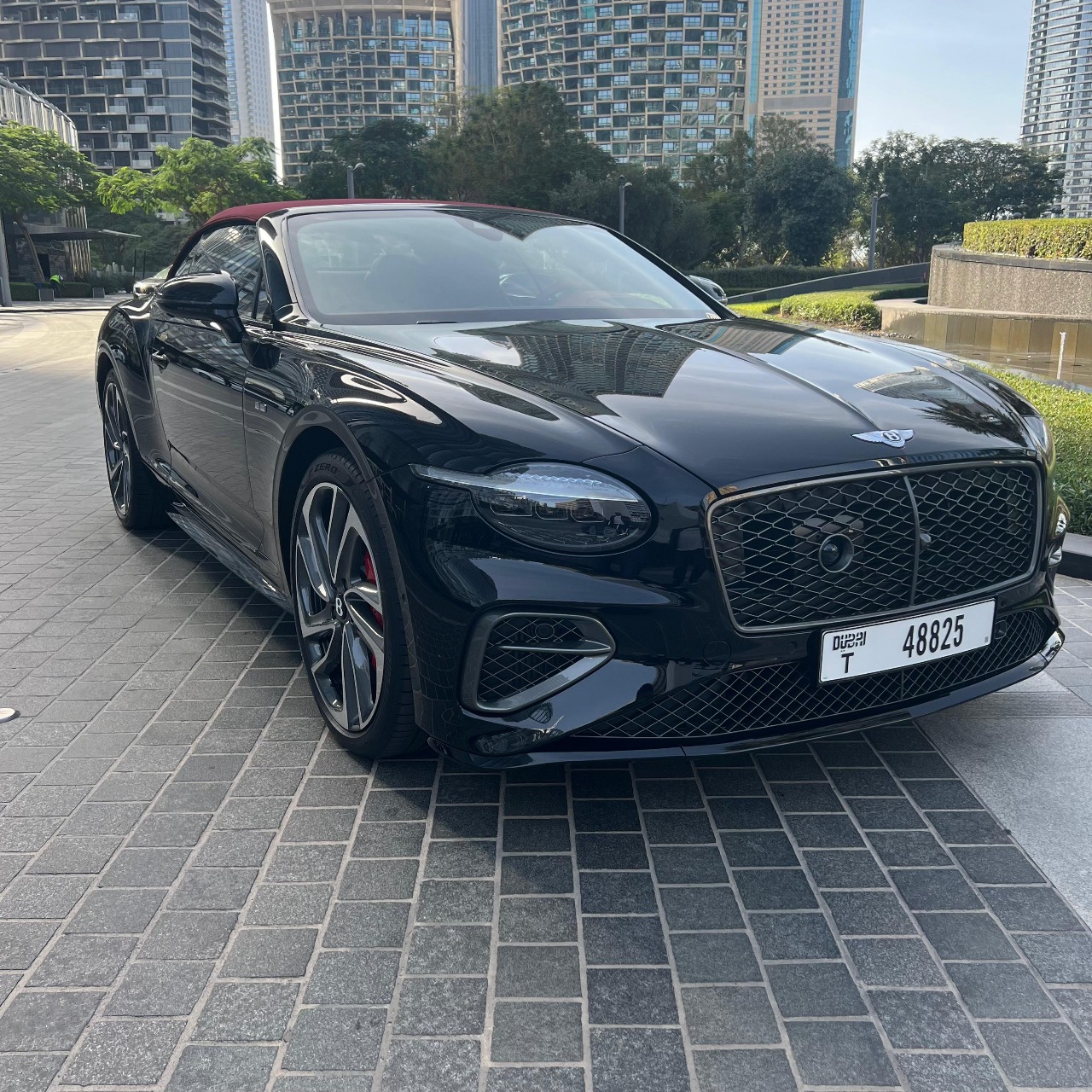 Bentley Continental GTC 2025  BLACK 2025 Rental Dubai