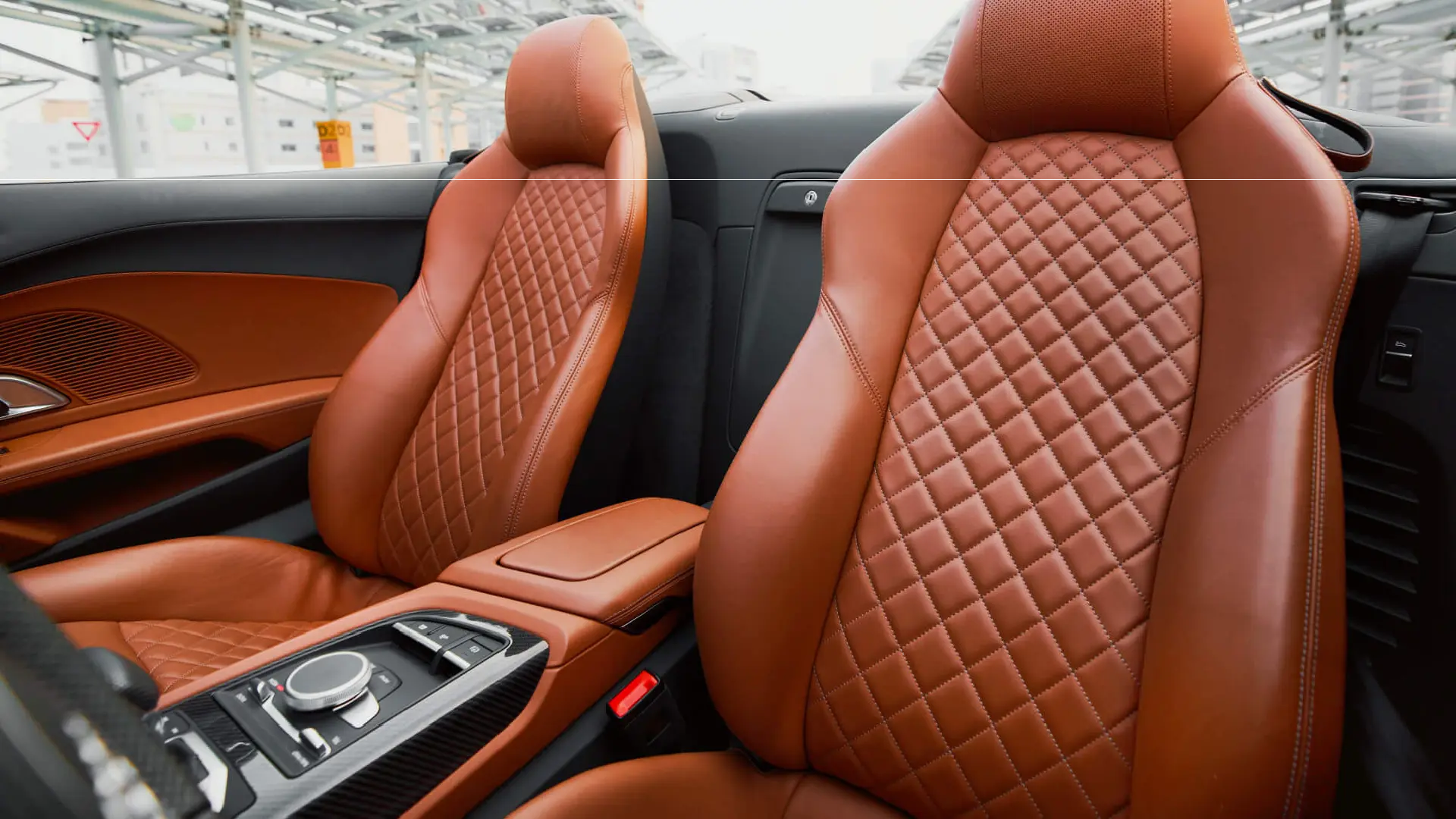 Audi R8 Spyder  BLUE 2024 Rental Dubai