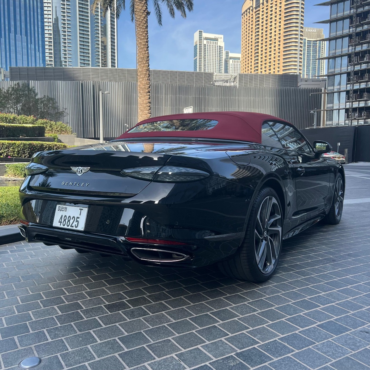 Bentley Continental GTC 2025  BLACK 2025 Rental Dubai