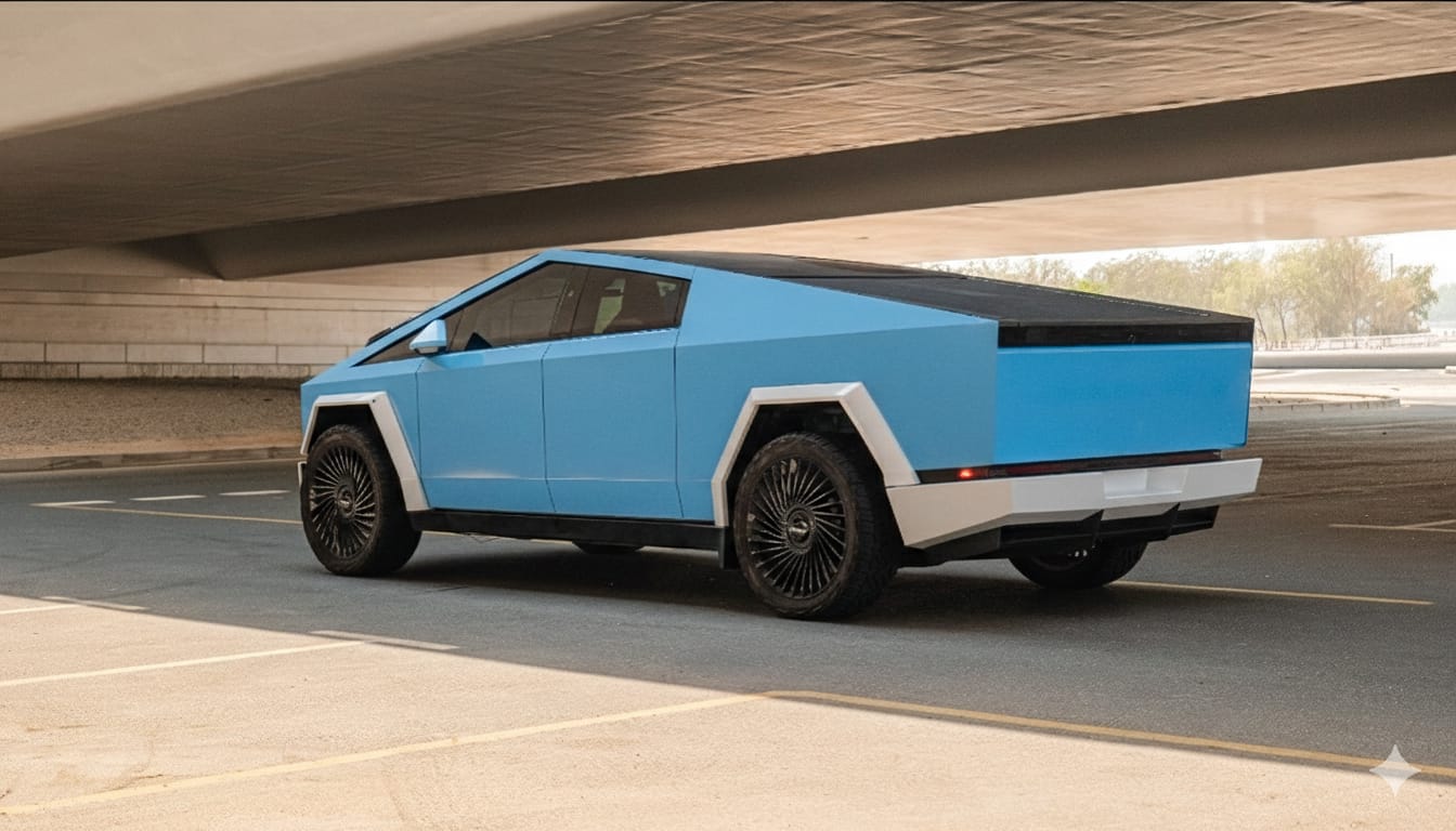 Tesla Cybertruck Beast  BLUE 2024 Rental Dubai