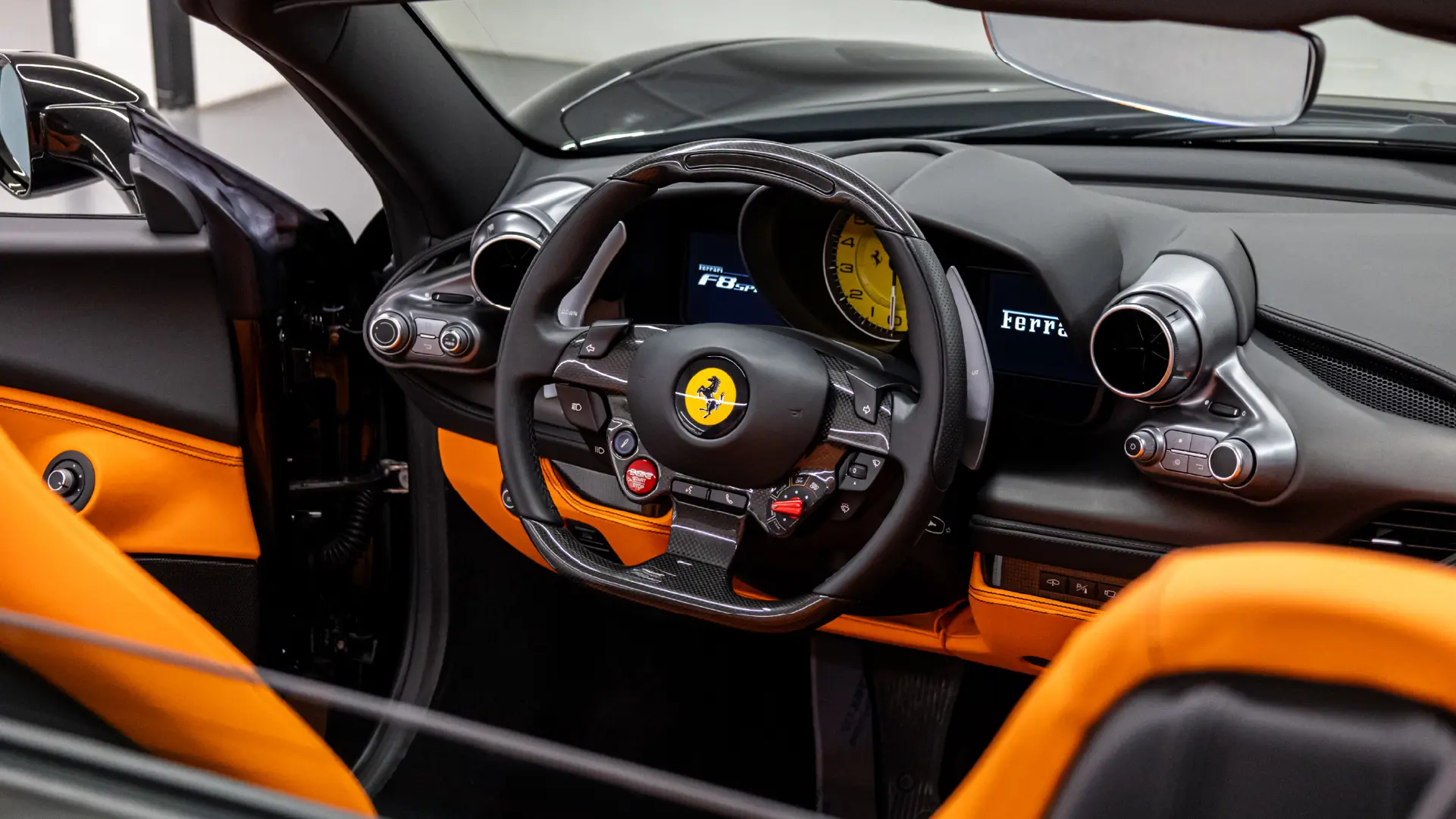 Ferrari F8 Spider  BLACK 2024 Rental Dubai