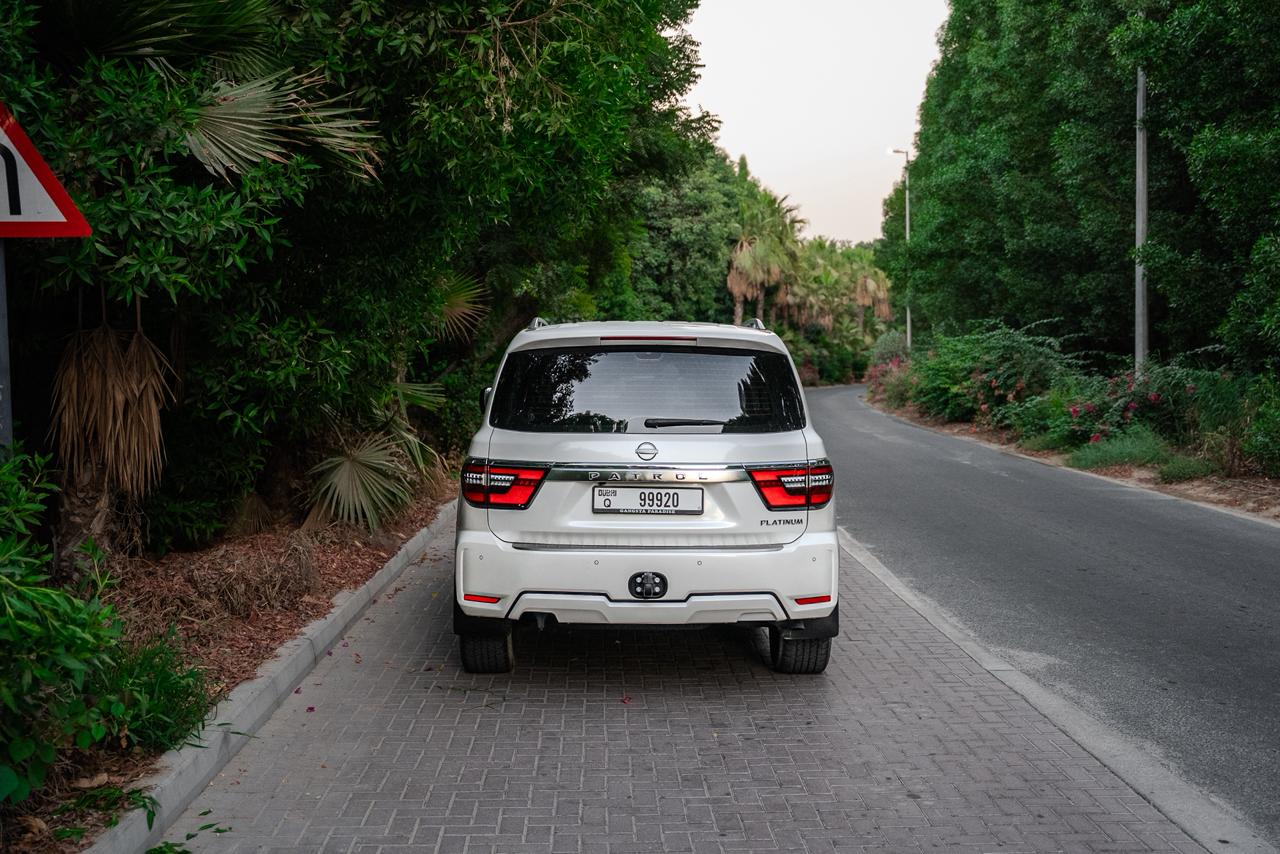 Nissan Patrol Platinium 2024  WHITE 2024 Rental Dubai