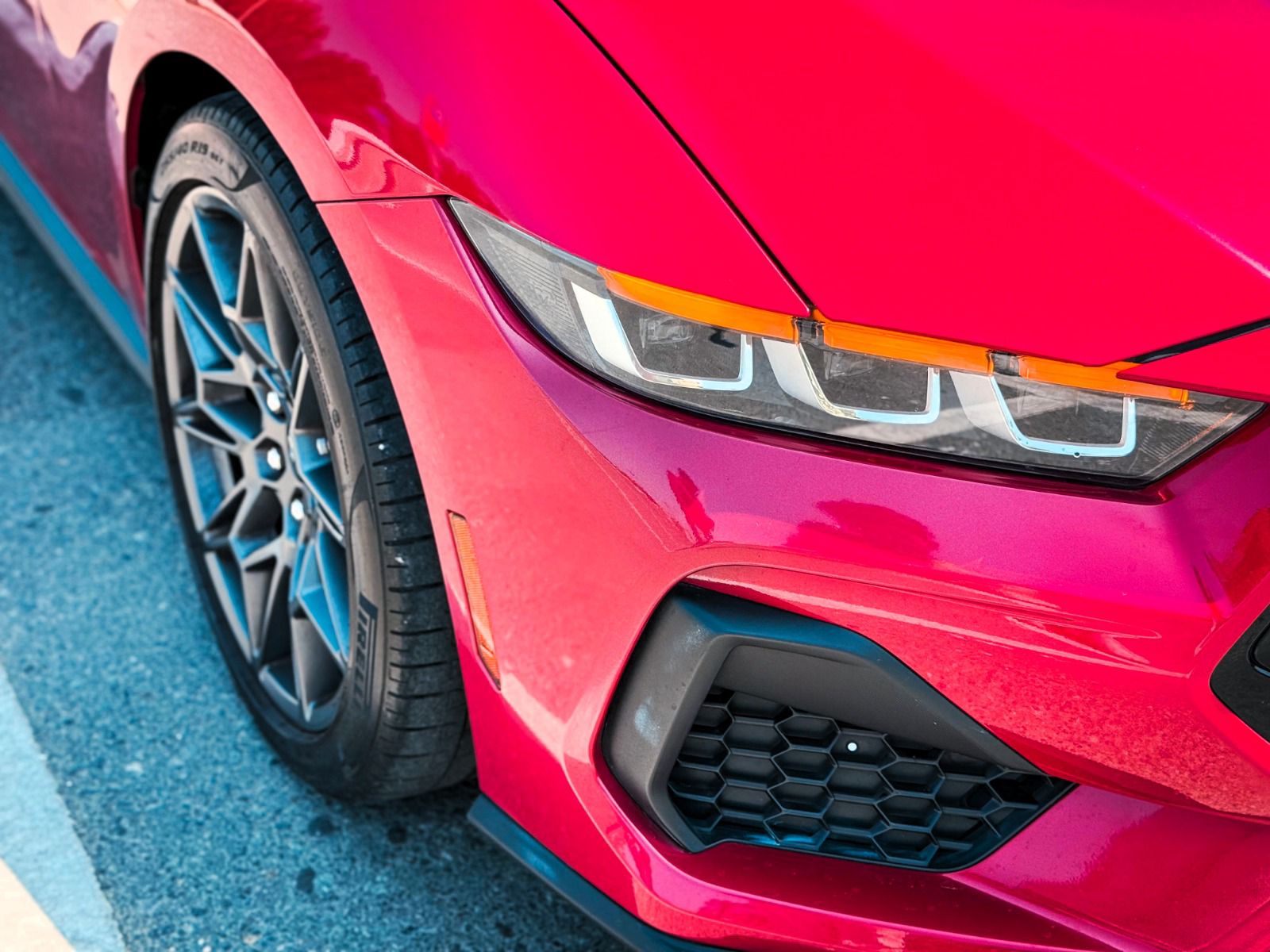 Ford Mustang GT Coupe V8 2024  RED 2024 Rental Dubai