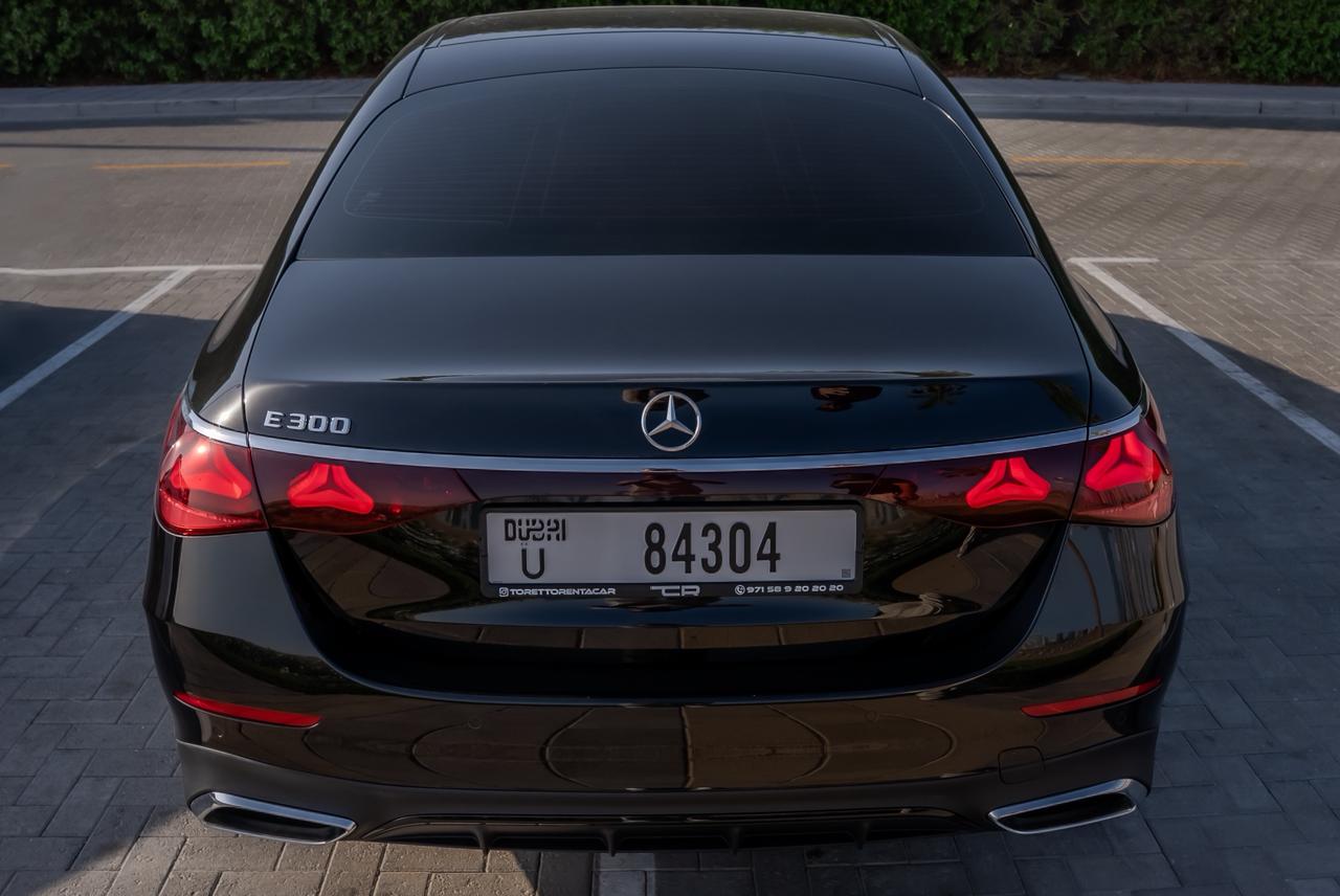 Mercedes E300 AMG 2025  BLACK 2025 Rental Dubai